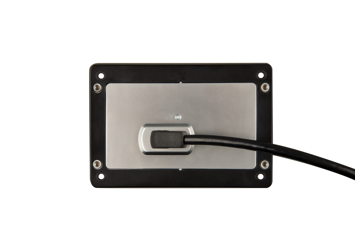 The back of a five inch touch screen display accessory for the Cerbo GX